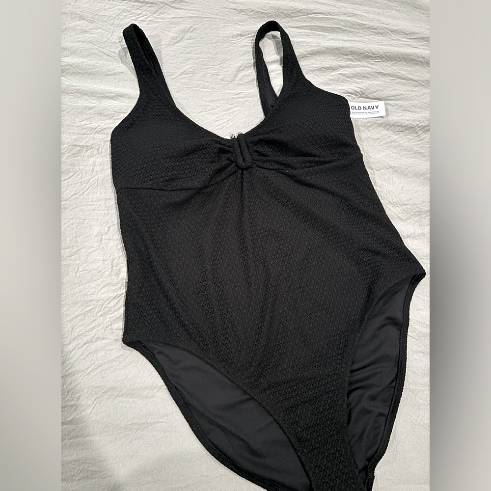 New/Unused Black Crochet Women’s Swimsuit Size Large